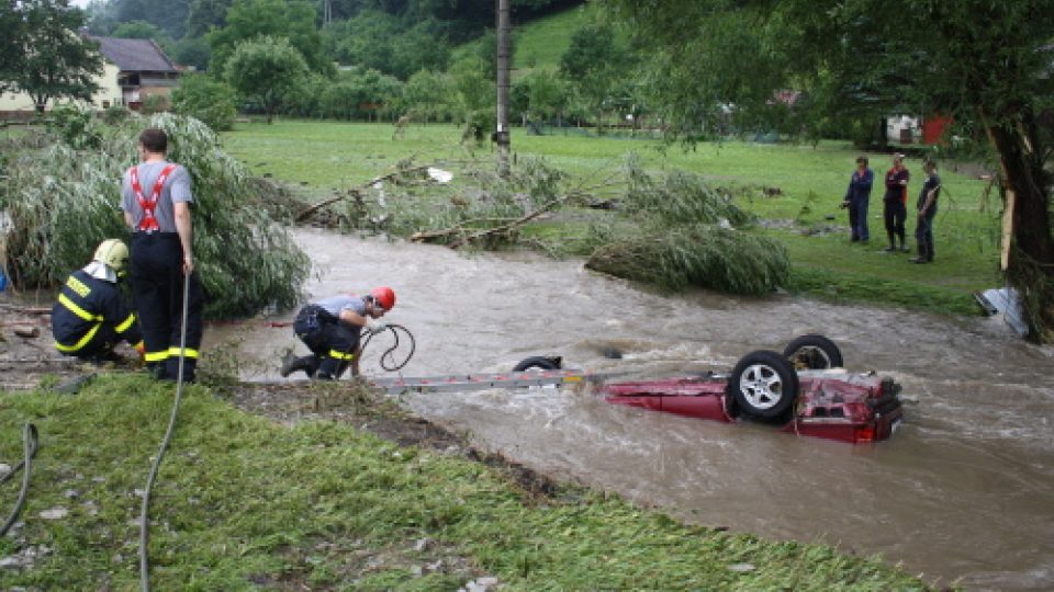 Odstraňování povodňových škod na Novojičínsku