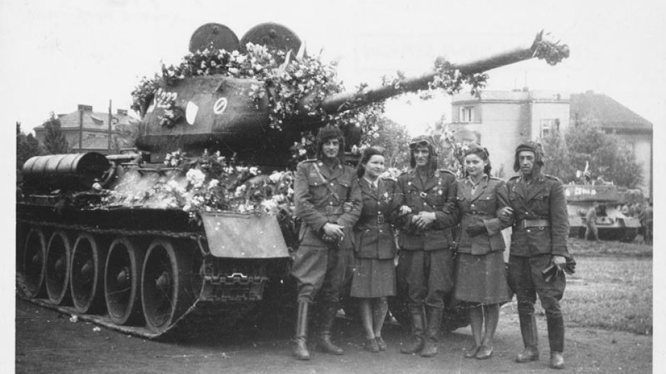 Českoslovenští tankisté v Ostravě