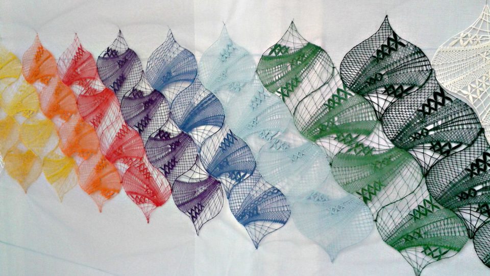 Paličkovaná krajka | foto: Naďa Čvančarová, Český rozhlas Paličkovaná krajka