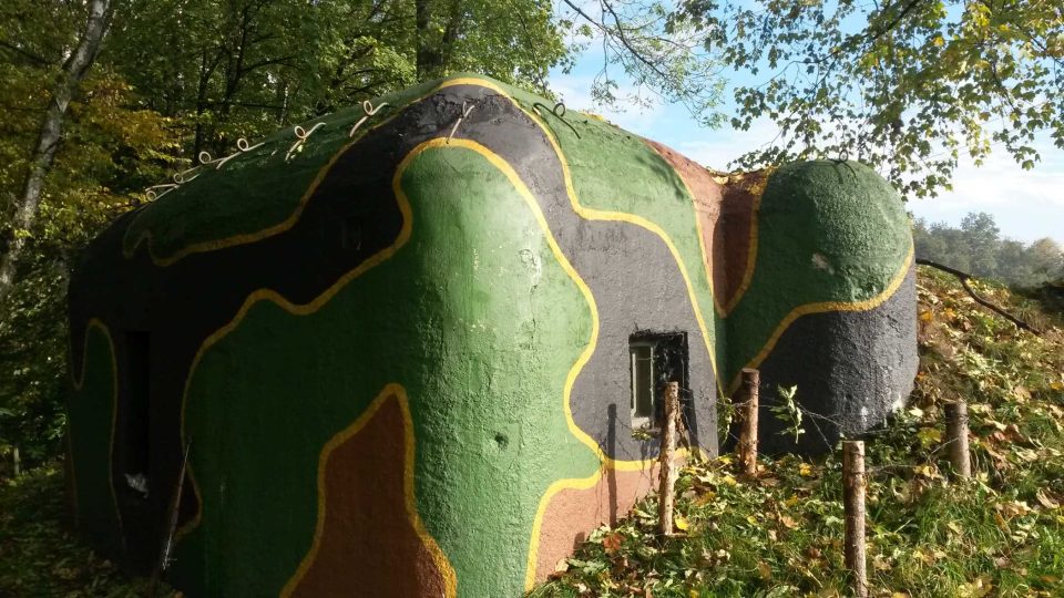 Jeden ze tří opravených bunkrů | foto: Romana Kubicová, Český rozhlas Jeden ze tří opravených bunkrů