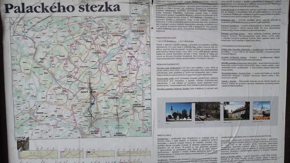Prameny Zrzávky jsou jedním ze zastavení na naučné stezce F. Palackého