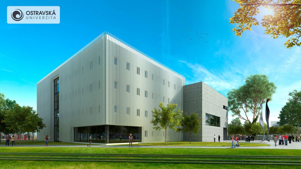 Vizualizace nových budov Ostravské univerzity na Černé louce