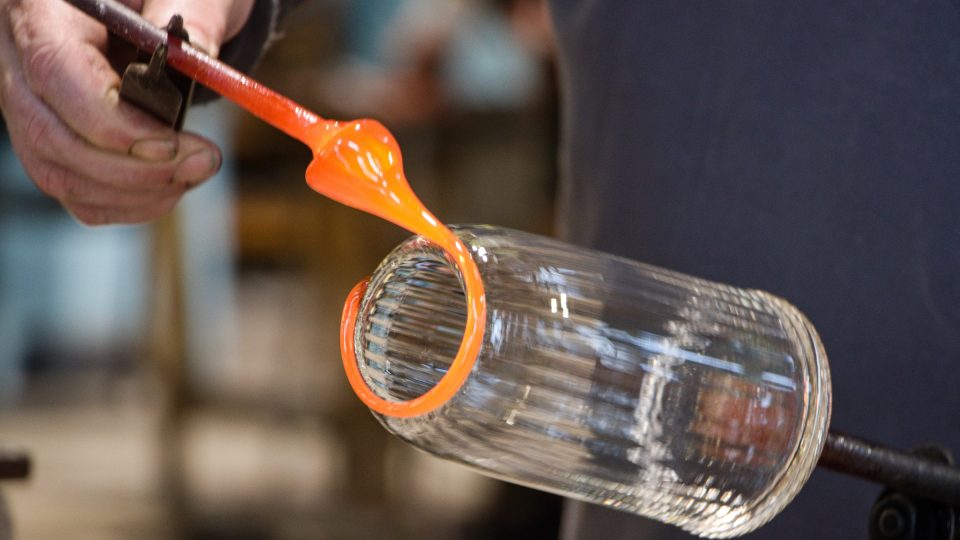 Deatail výroby sklenice | foto: Jaroslav Hoření, Český rozhlas Deatail výroby sklenice