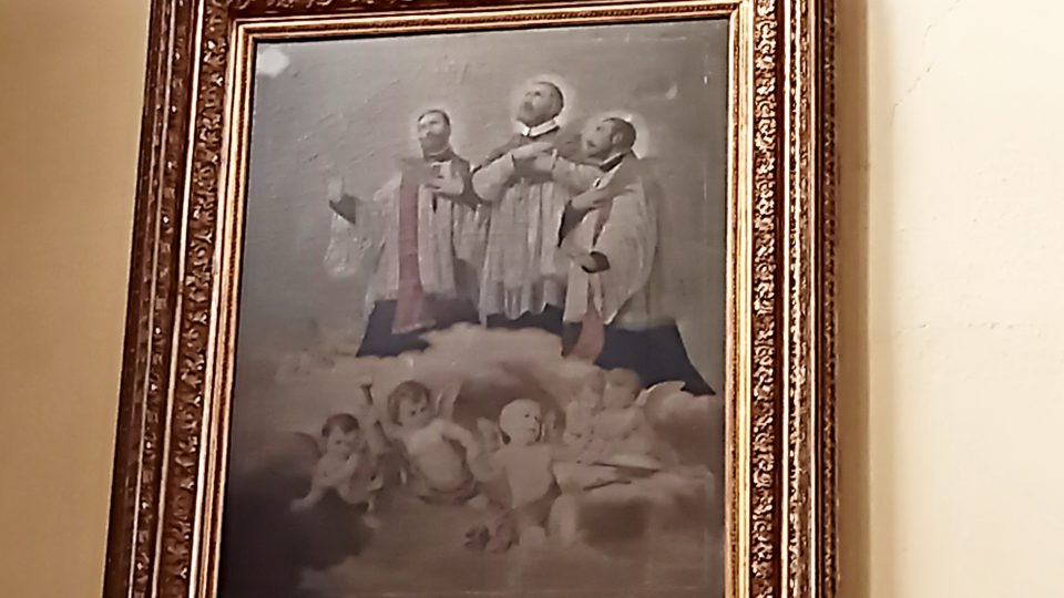 Obraz zachycuje tzv. košické mučedníky, kněze, jedním z nich právě Melichar
