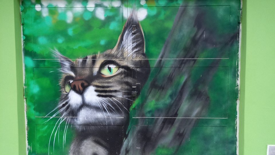 Na každých vratech strávil umělec zhruba deset hodin čistého času | foto: Petra Štrymplová, Český rozhlas Na každých vratech strávil umělec zhruba deset hodin čistého času