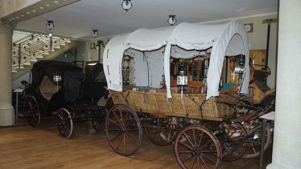Vůz v muzeu kočárů v Čechách pod kosířem