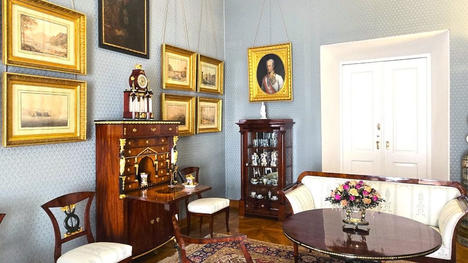 Pánský kabinet v ratibořickém zámku | foto: Vladislava Wildová, Český rozhlas Pánský kabinet v ratibořickém zámku