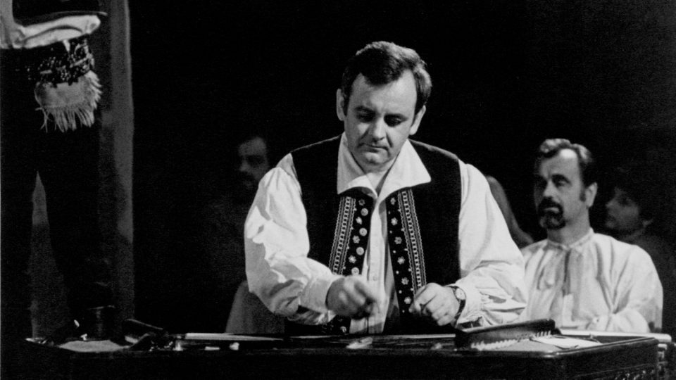 Cimbalista a folklorista Jan Rokyta v roce 1983