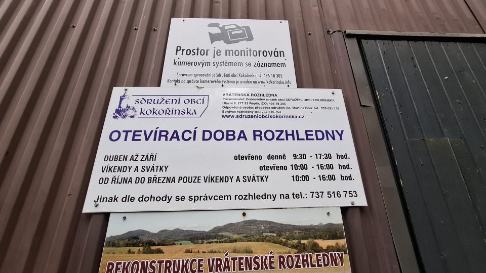 Otevírací doba rozhledny