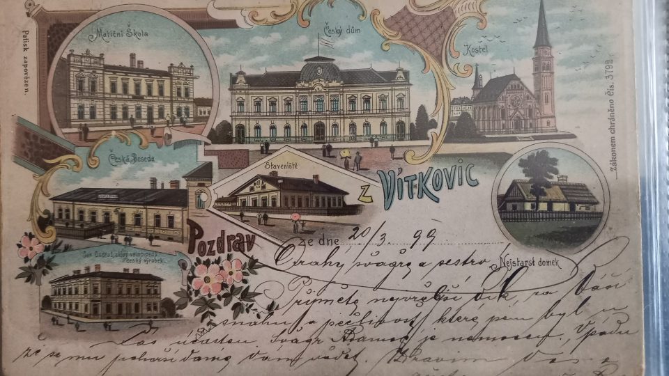 Ostrava-Vítkovice na dobové pohlednici