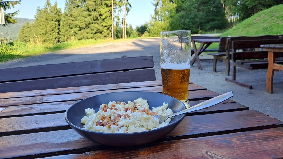 Pozdní oběd na Doroťance | foto: Romana Kubicová, Český rozhlas Pozdní oběd na Doroťance