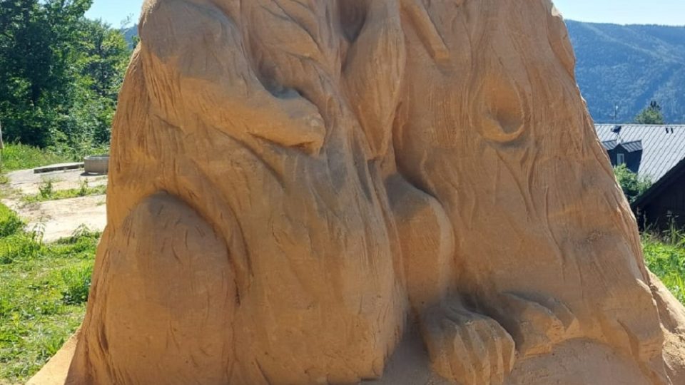 Pustevny, sochy z písku 2022