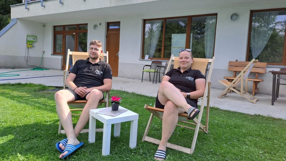 Chataři Beno Duhaň a Aneta Adamiecová | foto: Romana Kubicová, Český rozhlas Chataři Beno Duhaň a Aneta Adamiecová