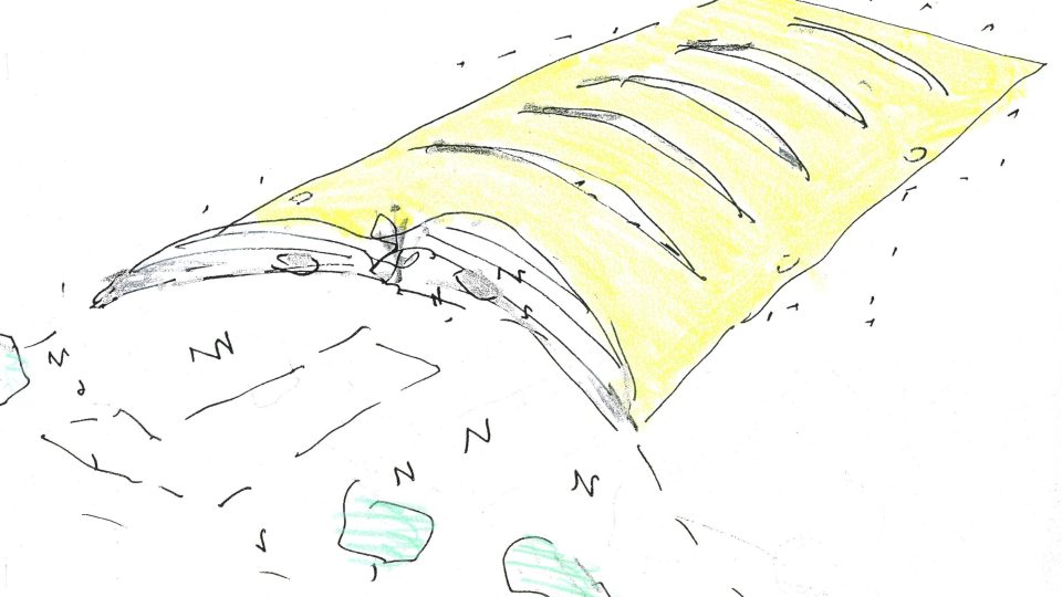 Nákres Muzea Ferrari v Itálii | foto: archiv Elišky Kaplicky Nákres Muzea Ferrari v Itálii