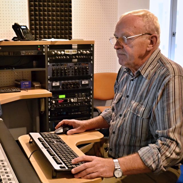 Mistr zvuku Lubomír Výrek | foto: František Tichý,  Český rozhlas