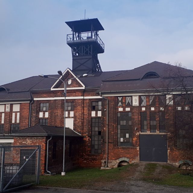 Těžní budova s ocelovou věží je architektonicky cenná stavba | foto: Romana Kubicová,  Český rozhlas
