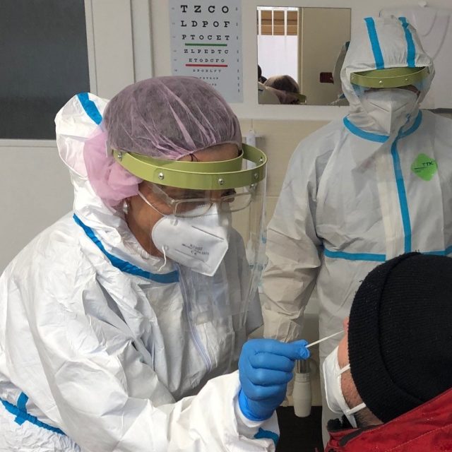 Testování na koronavirus | foto: Jana Beránková,  Český rozhlas,  Český rozhlas