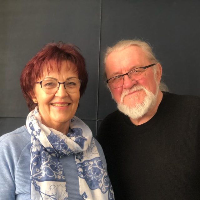 Věra Hotařová a spisovatel Jiří Jilík | foto: Růžena Vorlová,  Český rozhlas