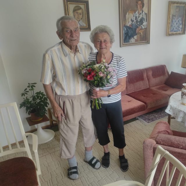 Manželé Vávrovi z Jablůnky na Vsetínsku,  kteří v roce 2025 slaví 65 let společného života | foto: Gabriela Hykl,  Český rozhlas