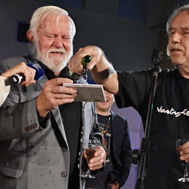 Kmotři CD Hrdá Ostrava Richard Konkolski a Jaromír Nohavica | foto: František Tichý,  Český rozhlas