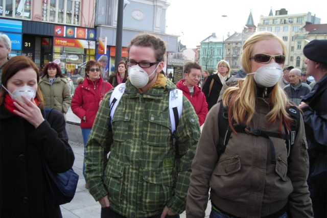 Demonstrace za čistější ovzduší v Ostravě | foto: František Tichý,  Český rozhlas