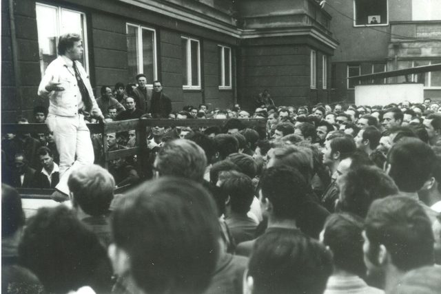 Václav Havel u DK NHKG v červnu 1969 | foto:  Akreditovaný archiv ArcelorMittal Ostrava a.s.