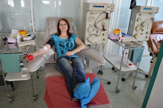 Akce Daruj krev s Českým rozhlasem v krevním centru ostravské fakultní nemocnice | foto: Daniel Martínek