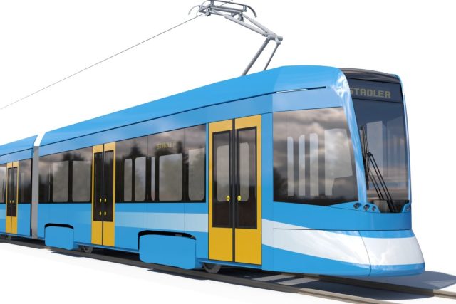 Vizualizace nové tramvaje pro Ostravu | foto:  Dopravní podnik Ostrava,   Stadler