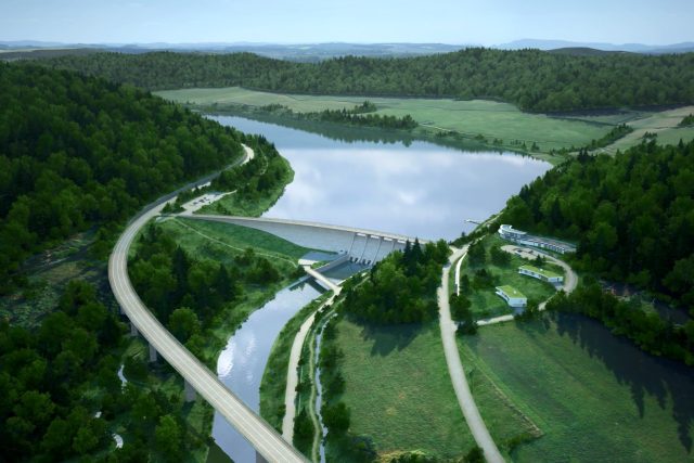 Vizualizace přehrady Nové Heřminovy | foto:  Povodí Odry