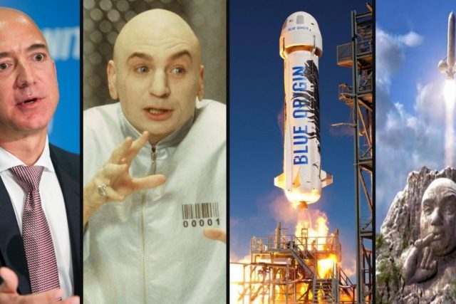 Jeff Bezos vyslal do vesmíru obří dildo,  internet se mu směje | foto: internetový humor/autor neznámý