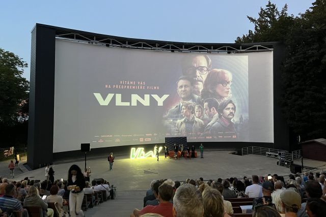 Předpremiéra filmu Vlny v letním kině v Boskovicích | foto: Ludmila Opltová,  Český rozhlas