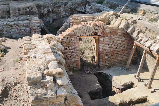 Archeologický průzkum v Kostelní ulici v centru Ostravy | foto: František Tichý,  Český rozhlas