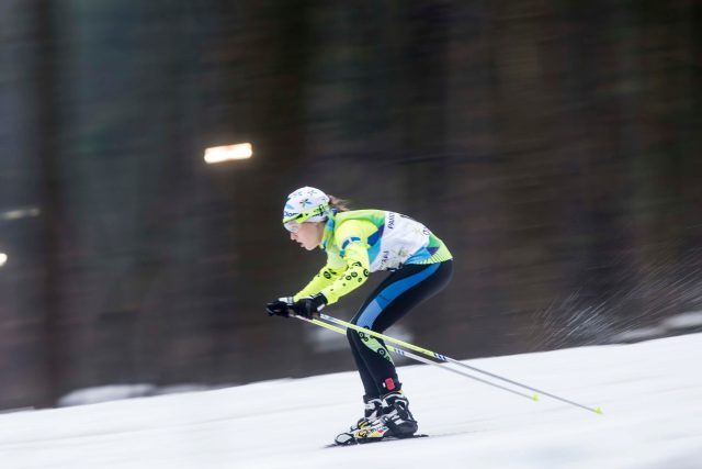 Mladá biatlonistka na Olympiádě dětí a mládeže v Letohradě  (2018) | foto: Radek Kalhous,  MAFRA / Profimedia