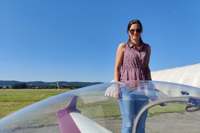 Pilotka Lucie Žáčková | foto: Dagmar Misařová,  Český rozhlas