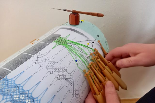 Paličkovaná krajka | foto: Petra Štrymplová,  Český rozhlas