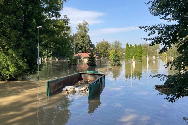 Voda v ostravské Nové Vsi | foto: Marta Pilařová,  Český rozhlas