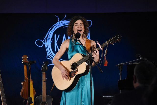 Písničkářka Kaczi ve Studiu 1 | foto: František Tichý,  Český rozhlas