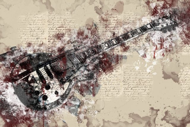 Hudební motiv,  hudba,  kytara | foto: Fotobanka Pixabay