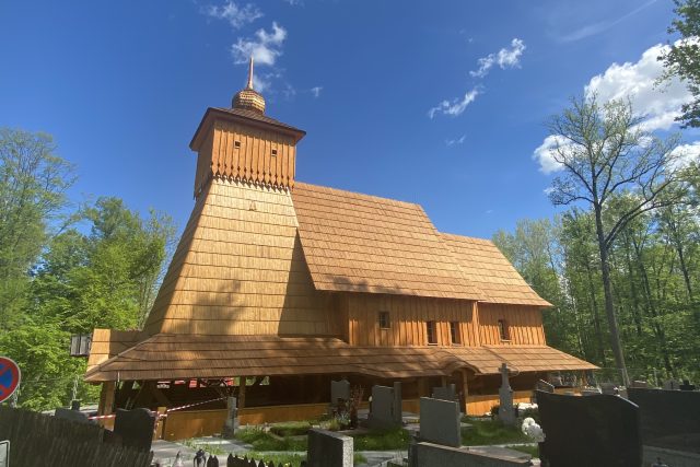 Replika dřevěného kostela v Třinci-Gutech | foto: Tomáš Pika,  Český rozhlas,  Český rozhlas
