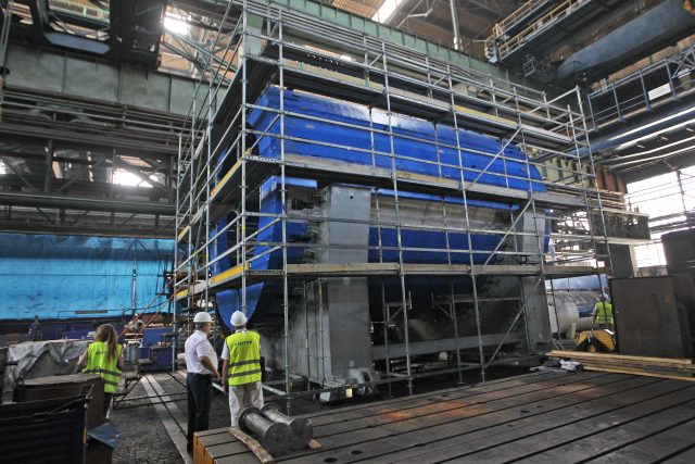 Díly urychlovače částic pro mezinárodní jaderný výzkum v JINR u Moskvy v Rusku,  které byly vyrobeny ve Vítkovice Heavy Machinery. | foto: Profimedia